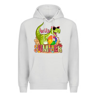 Dove Grey hello summer rex Premium Hoodie - texasbilliewilder