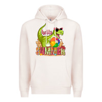 Pale Pink hello summer rex Premium Hoodie - texasbilliewilder