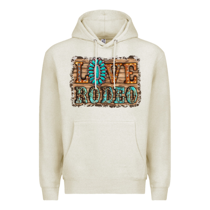 Love Rodeo Gemstone Premium Hoodie by RanaPortraitStore | Teevron