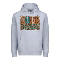 Heather Grey love rodeo gemstone Premium Hoodie - RanaPortraitStore