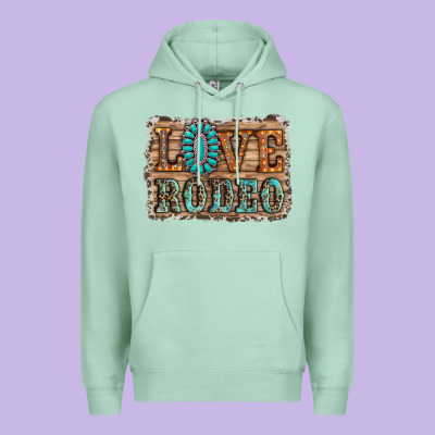 Love Rodeo Gemstone Premium Hoodie Designed By Ranaportraitstore