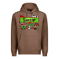 Chestnut soccer sister with leopard Premium Hoodie - Zillion Design Studio