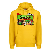 Lemon soccer sister with leopard Premium Hoodie - Zillion Design Studio