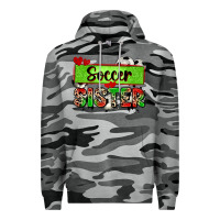 Slate Camo soccer sister with leopard Premium Hoodie - Zillion Design Studio