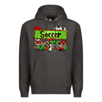 Smoke soccer sister with leopard Premium Hoodie - Zillion Design Studio