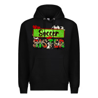 Black soccer sister with leopard Premium Hoodie - Zillion Design Studio