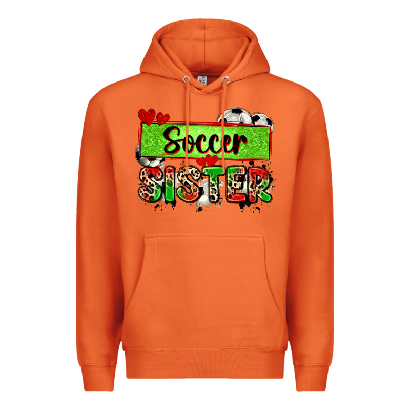 Soccer Sister With Leopard Premium Hoodie by Zillion Design Studio | Teevron