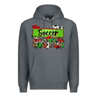 Rock soccer sister with leopard Premium Hoodie - Zillion Design Studio