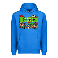 True Royal soccer sister with leopard Premium Hoodie - Zillion Design Studio