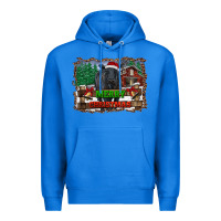 True Royal merry christmas black angus cattle and farm Premium Hoodie - RanaPortraitStore