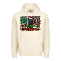 Tofu merry christmas black angus cattle and farm Premium Hoodie - RanaPortraitStore