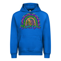 Cobalt mardi gras rainbow and fleur de lis Urban Hoodie - RanaPortraitStore