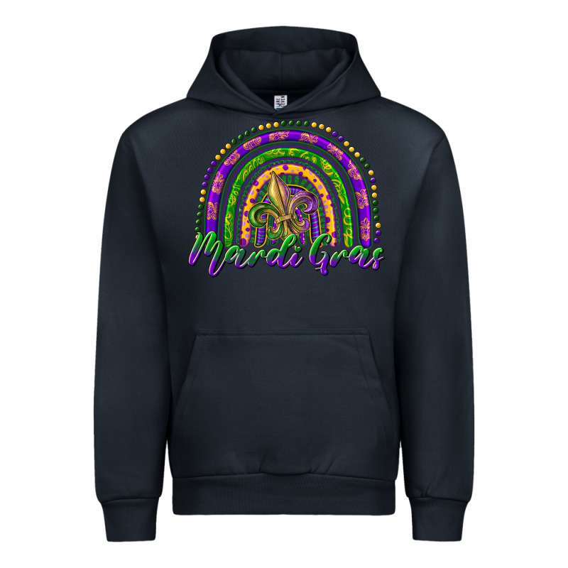 Mardi Gras Rainbow And Fleur De Lis Urban Hoodie by RanaPortraitStore | Teevron