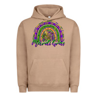 Pigment Burro mardi gras rainbow and fleur de lis Urban Hoodie - RanaPortraitStore