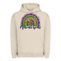 Pigment French Oak mardi gras rainbow and fleur de lis Urban Hoodie - RanaPortraitStore