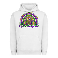 Pigment Lunar Rock mardi gras rainbow and fleur de lis Urban Hoodie - RanaPortraitStore