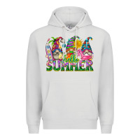 Dove Grey hello summer gnome Premium Hoodie - texasbilliewilder