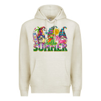 Oatmeal Heather hello summer gnome Premium Hoodie - texasbilliewilder