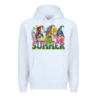 White hello summer gnome Premium Hoodie - texasbilliewilder