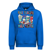 Cobalt half teacher half coffee Urban Hoodie - texasbilliewilder