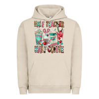 Pigment French Oak half teacher half coffee Urban Hoodie - texasbilliewilder