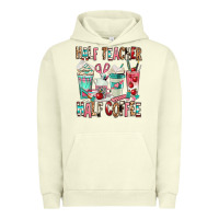 Pigment Pistachio half teacher half coffee Urban Hoodie - texasbilliewilder