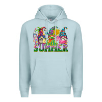 Blue Mist hello summer gnome Premium Hoodie - texasbilliewilder