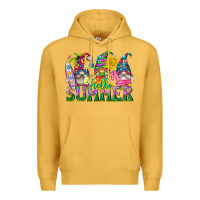 Mustard hello summer gnome Premium Hoodie - texasbilliewilder