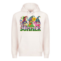 Pale Pink hello summer gnome Premium Hoodie - texasbilliewilder