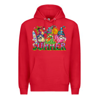 Red hello summer gnome Premium Hoodie - texasbilliewilder