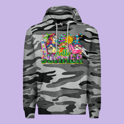 Hello Summer Gnome Premium Hoodie Designed By Texasbilliewilder