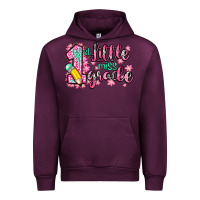 Mauve Wine little miss 1st grade Urban Hoodie - Zillion Design Studio