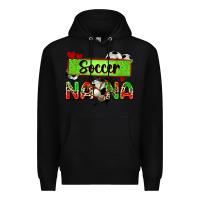 Black soccer nana with leopard Premium Hoodie - Zillion Design Studio