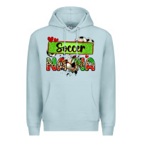 Blue Mist soccer nana with leopard Premium Hoodie - Zillion Design Studio