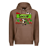 Chestnut soccer nana with leopard Premium Hoodie - Zillion Design Studio