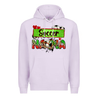 Lilac soccer nana with leopard Premium Hoodie - Zillion Design Studio