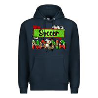 Navy soccer nana with leopard Premium Hoodie - Zillion Design Studio