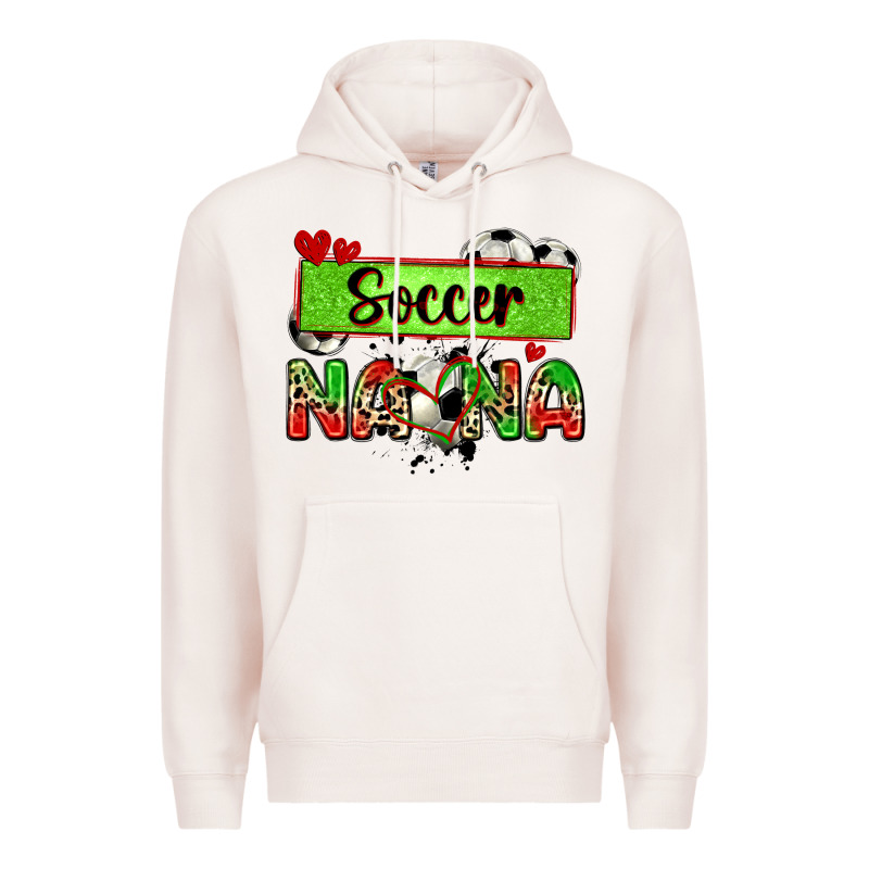 Soccer Nana With Leopard Premium Hoodie by Zillion Design Studio | Teevron