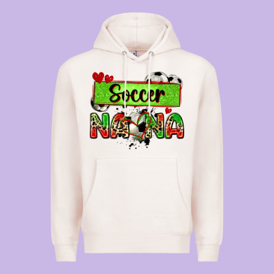 Soccer Nana With Leopard Premium Hoodie Designed By Zillion Design Studio