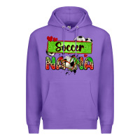 Purple soccer nana with leopard Premium Hoodie - Zillion Design Studio