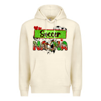 Sandshell soccer nana with leopard Premium Hoodie - Zillion Design Studio
