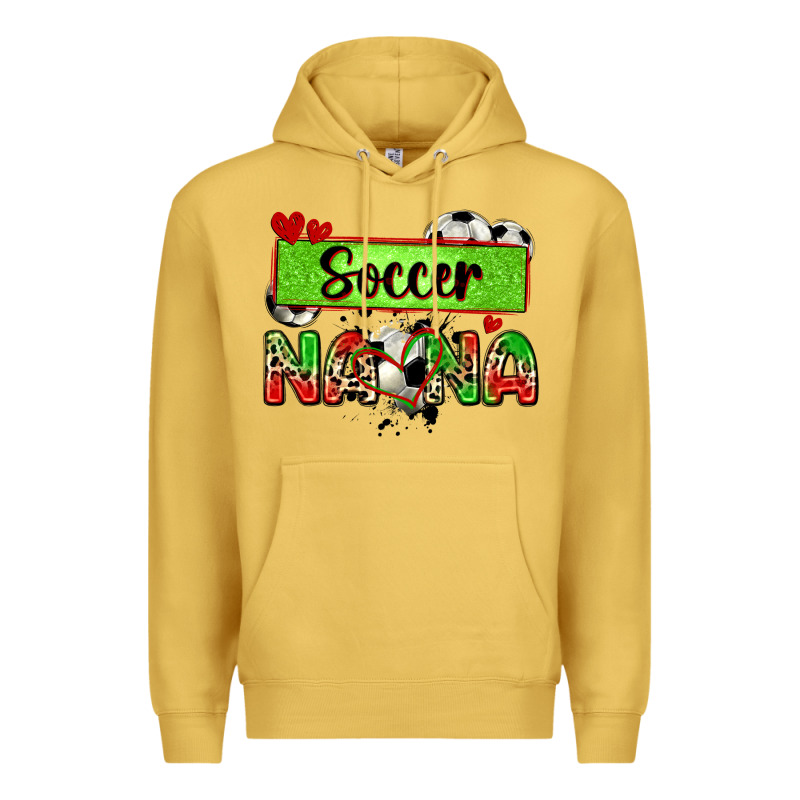Soccer Nana With Leopard Premium Hoodie by Zillion Design Studio | Teevron