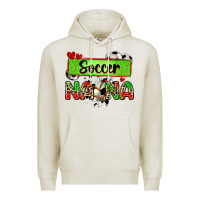 Oatmeal Heather soccer nana with leopard Premium Hoodie - Zillion Design Studio