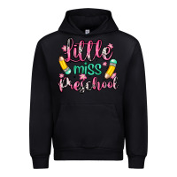 Black little miss preschool Urban Hoodie - Zillion Design Studio