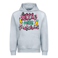 Heather Grey little miss preschool Urban Hoodie - Zillion Design Studio