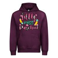 Mauve Wine little miss preschool Urban Hoodie - Zillion Design Studio