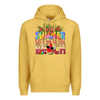 Antique Gold hello summer lets go to the beach Premium Hoodie - texasbilliewilder