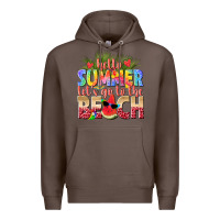 Coffee hello summer lets go to the beach Premium Hoodie - texasbilliewilder