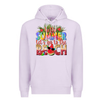 Lilac hello summer lets go to the beach Premium Hoodie - texasbilliewilder