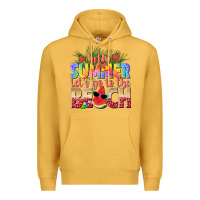 Mustard hello summer lets go to the beach Premium Hoodie - texasbilliewilder